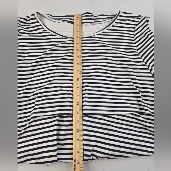 Ekouaer XL Striped Black White Breastfeeding Friendly Dress BM-2004 - Picture 8 of 9